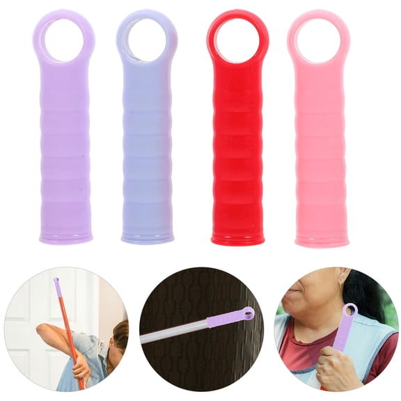 ULTNICE 4Pcs Easy Install Mop Handle End Caps for Home Use Plastic Dustpan and Broom Handle Grip