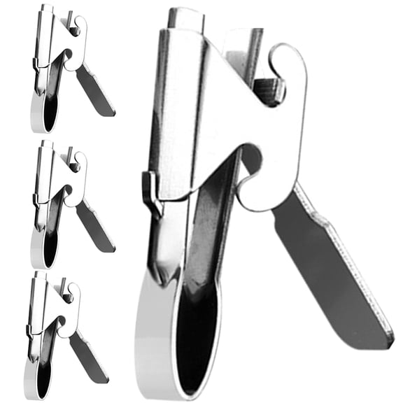 ULTNICE 4Pcs Stainless Steel Melon Clips Nut Openers Sunflower Shuckers Pine Nut Shellers for Home