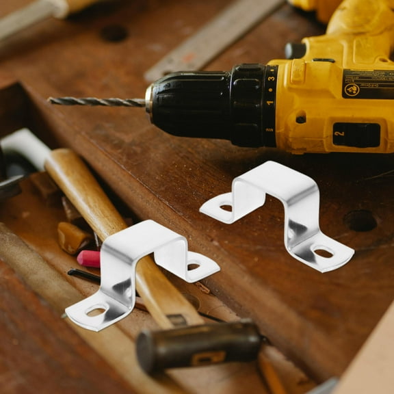 ULTNICE 4Pcs Stainless Steel U Bracket for Clamping and Mounting on Balcony Railings