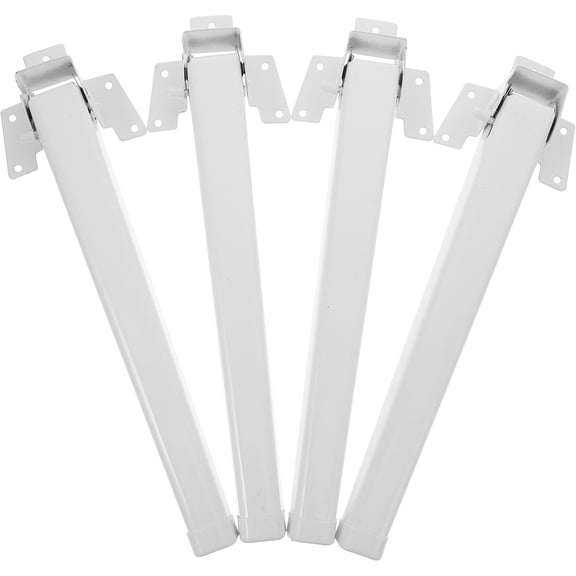 ULTNICE Table Legs Metal White 4Pcs 11.8x3.2x1.2In