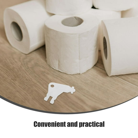 ULTNICE 4Pcs Universal Plated Silver Paper Towel Dispenser Key for Commercial Bathroom Maintenance