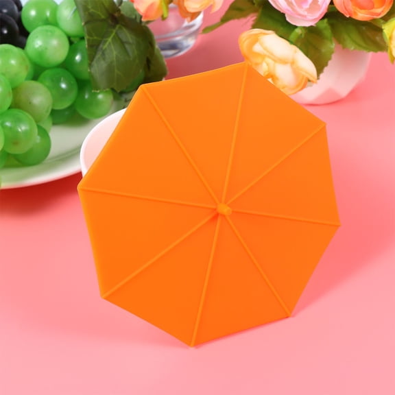 ULTNICE Leakproof Lid Practical Orange Food Grade Silicone 4pcs
