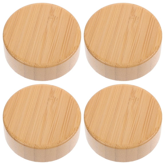 ULTNICE Glass Container Lids Replacement Bamboo Wood 1 Set