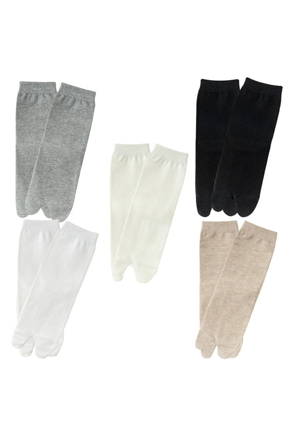 5 Pairs Barefoot Socks Comfortable Cotton Socks for Women's Festival