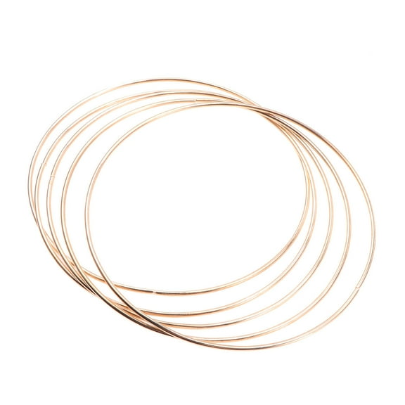 ULTNICE Gold Craft Metal Ring Iron DIY Material Craft Enthusiasts Home Decor 5 Pcs