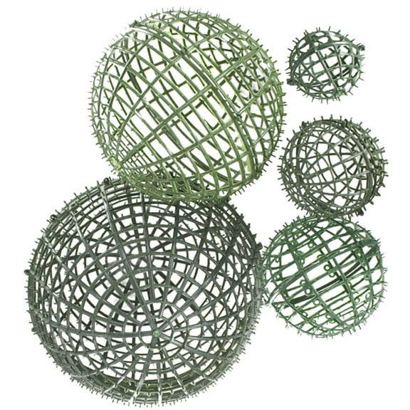 ULTNICE Topiary Cage Frame Green Plastic 5Pcs 5In