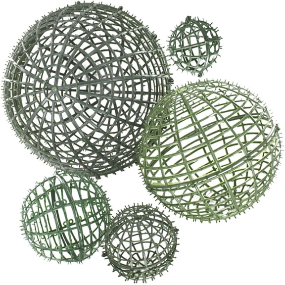 ULTNICE Flower Shelf Holder Green Plastic Topiary Cage Frame for Garden Decor 5Pcs