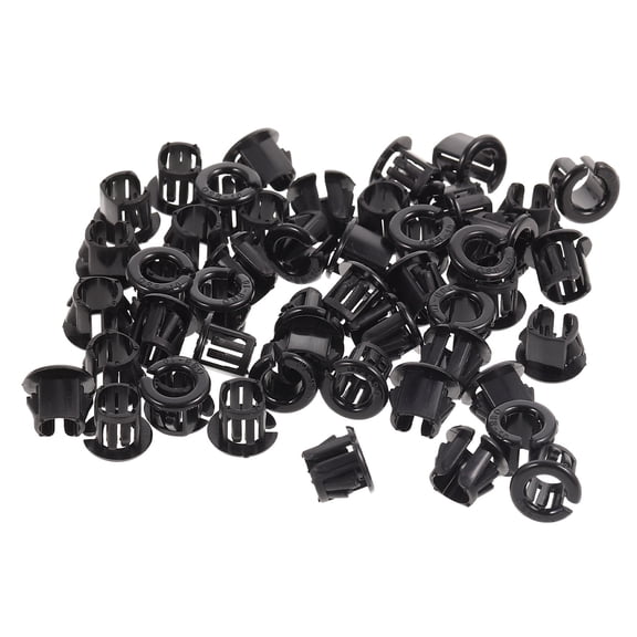 ULTNICE  50 Pcs Grommet Cable Vibration Absorption Round Snap Panel