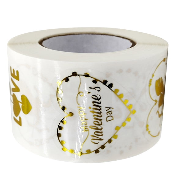 ULTNICE 500Pcs Self Adhesive Love Sticker Labels White Paper for Wedding Design Decoration