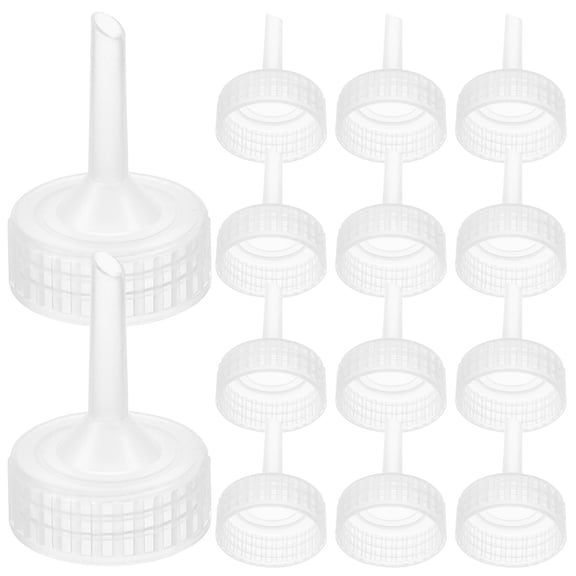 ULTNICE 50Pcs Transparent Hot Water Bottle Bag Funnel Durable PVC Liquid Filling Tool for Home Use