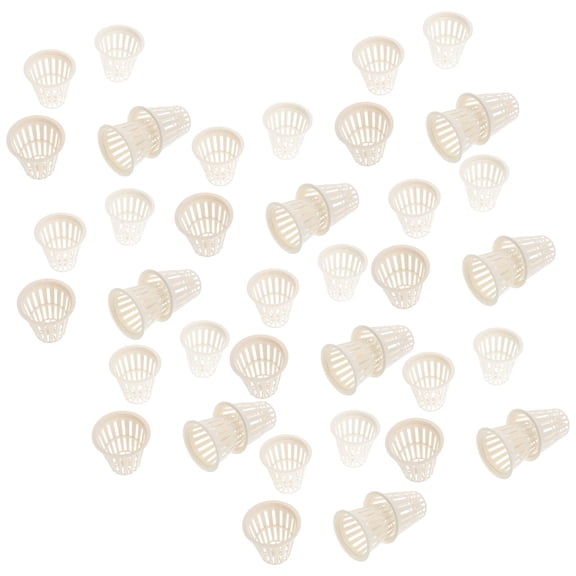 ULTNICE 50Pcs Hydroponics Growing Containers Plastic for Indoor Plant Growing
