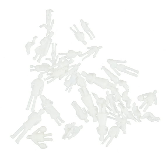 ULTNICE 50Pcs People Figurines For Kids Miniature People Model White Plastic For Toy And School Use