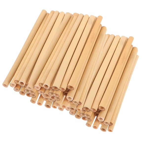 ULTNICE 50Pcs Natural Reed Bee Tubes Comfortable Habitat Replacement Tubes for Beekeeping Use