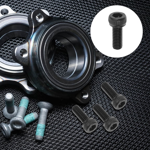 ULTNICE 50pcs Screw Set Black Carbon Steel Prevent Loosening Various Applications