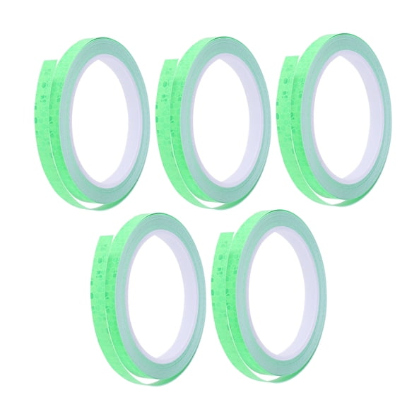 ULTNICE 5Pack Reflective Stickers Safety Reflector Stickers Green for Scooter Wheel Rainy Weather