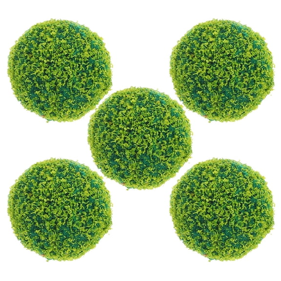 ULTNICE 5Pcs Artificial Topiary for Outdoors Plastic Light Green for Educators and Model Materials