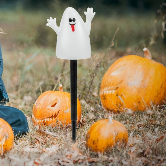 ULTNICE 5Pcs  Decorative Lawn Stakes Yard Stake Black ABS for Family Events