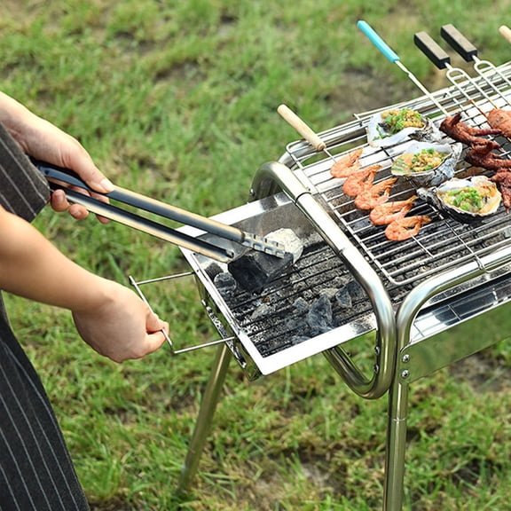 ULTNICE 5Pcs Outdoor Grilling Accessories Charcoal Clamp for Picnic Barbecue