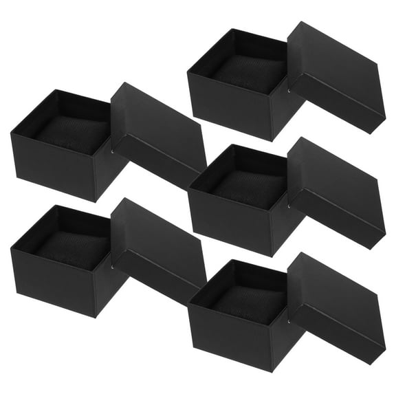 ULTNICE 5Set Black Bracelet Cushion Box for Organizing and Displaying Jewelry Effortlessly