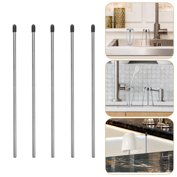 ULTNICE 5Set Square Cup Drainer Rack with Stainless Steel for Kitchen Use and Family