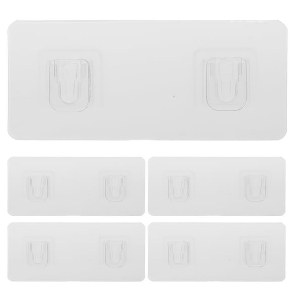 ULTNICE 5Set Sticky Fixers Adhesive Socket Holders For Wall Mounting No Punching Power Sockets Renters Daily Life