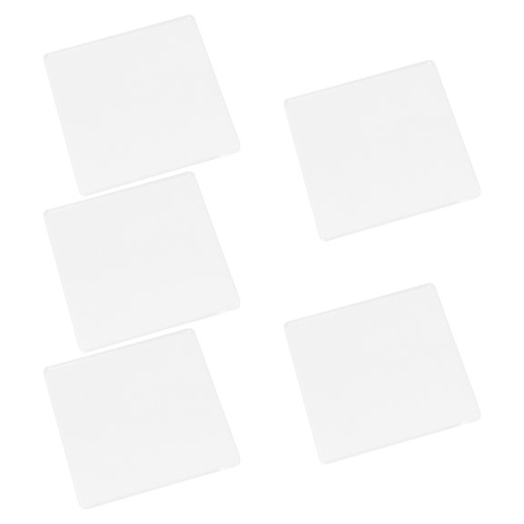 ULTNICE 5Pcs Lightweight Clay Pressing Boards Transparent Acrylic for Pottery and Sculpture