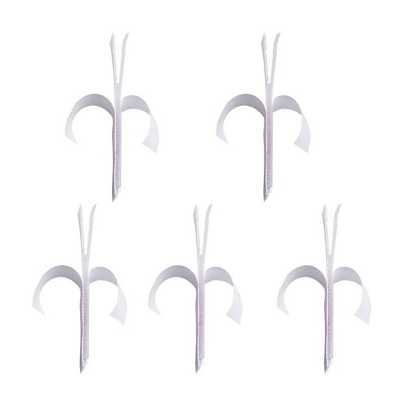 ULTNICE 5pcs Wall Mounting Tape White Nylon Double Sided Adhesive for Indoor and Outdoor Use