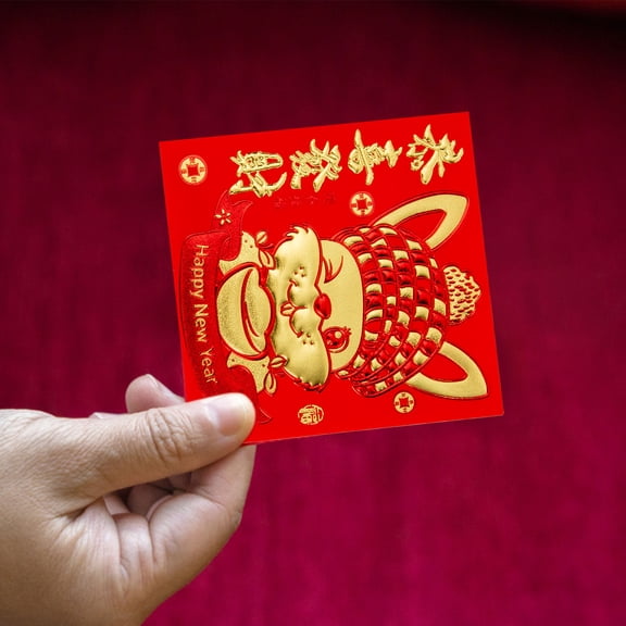 ULTNICE 66Pcs Chinese Style Red Envelopes Decorative Paper Money Bags for Lunar New Year