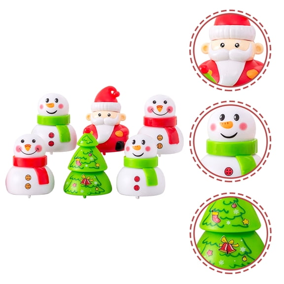 ULTNICE 6Pcs Mini Pull Back Toy ABS Workmanship Kids Decorative Item