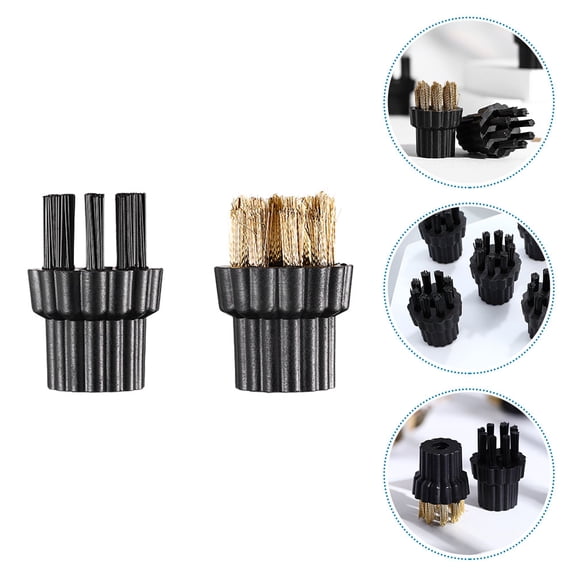 ULTNICE 6Pcs MultiPurpose Machine Brush Heads Round Cylindrical Home Office Cleaning Replacement Accessory