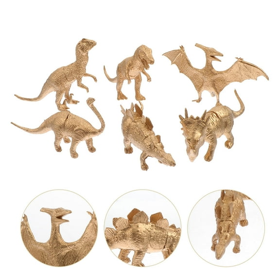 ULTNICE 6Pcs Realistic Dinosaur Models Plastic Party Decorations for Kids Room