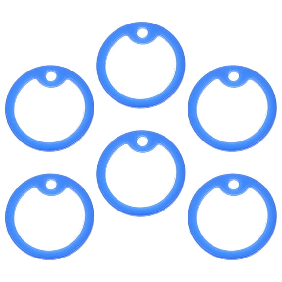 ULTNICE 6Pcs Silicone Dog Tag Protector Blue Tag Protection for Daily Use