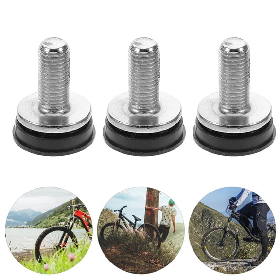 ULTNICE 6Pcs Waterproof Black Steel Hexagon Crank Arm Fixing Bolts for Cyclists Mountain and Road Bicycles