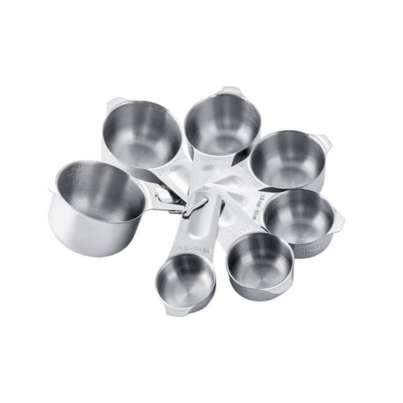 ULTNICE 7Pcs Set Measuring Cups for Kitchen Measuring Spoons Stackable Design Baking Cooking Tool