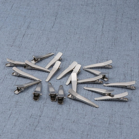 ULTNICE 80 Pcs Duck Mouth Hair Clips Metal Elastic Prong Clips For Diy Hair Accessories And Organizing Documents