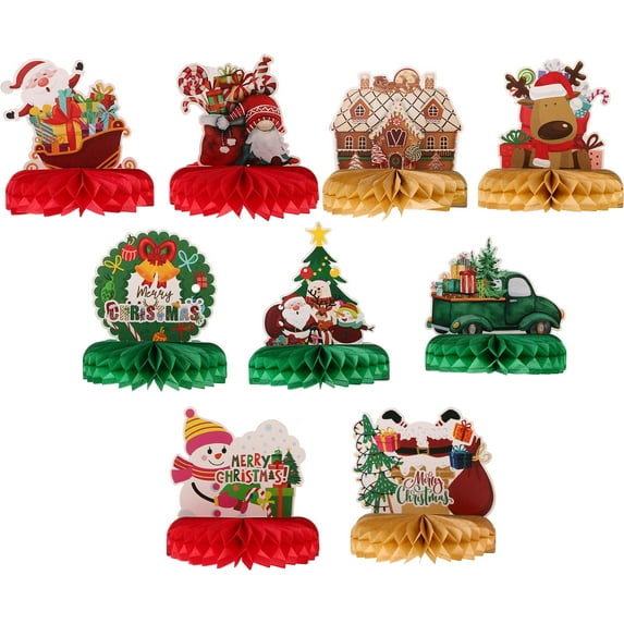 ULTNICE 9Pcs Honeycomb Dining Table Decoration Assorted Color Paper for Photographers