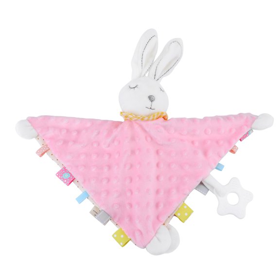 ULTNICE Adorable Baby Rabbit Shaped Saliva Towel for Kids Made of Spandex and Cotton Pink 1Pc