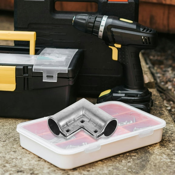 ULTNICE Chain Link Fence Bracket Aluminum Silver for Easy Assembly 1 Set