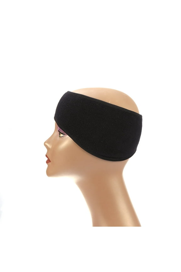 Bandless Ear Warmers Ear Muffs Head Band Spandex Black 1Pcs Anti-static