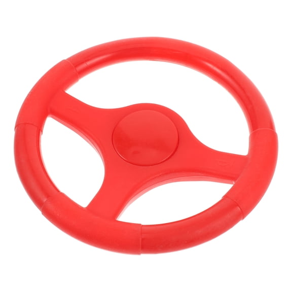 ULTNICE Motor Skill Development Red Plastic Steering Wheel for Toy Car