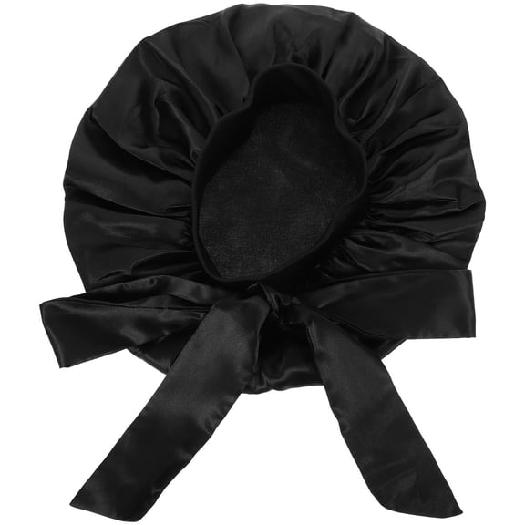 ULTNICE Shower Hat Satin Black 1Pcs 16.5x11.0in