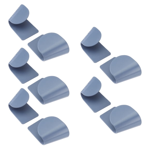 ULTNICE Blue ABS Storage Rack for Pot Lids Dishes and Trays with Strong Sticking Effect Keeps Kitchen Tidy Clean and Organized 5 Pair Size