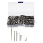ULTNICE 460Pcs Picture Hanging Kit Stainless Steel Nails for Wood with Flat Head Design