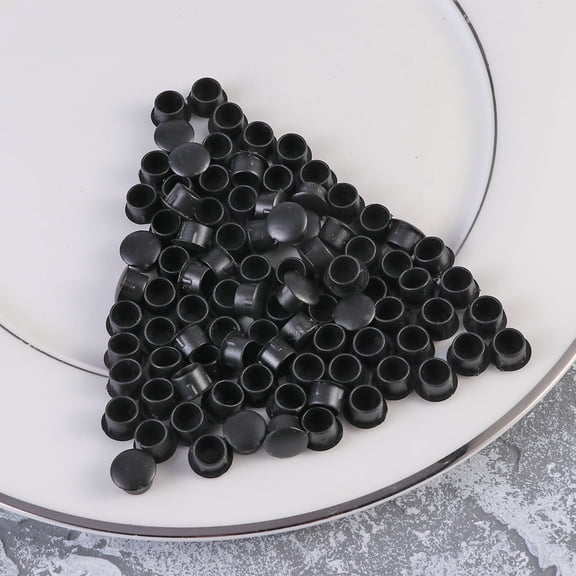 ULTNICE Cabinet Hinge Hole Cover 50Set Straight Screw Covers Caps for 1.2x0.95x0.6in