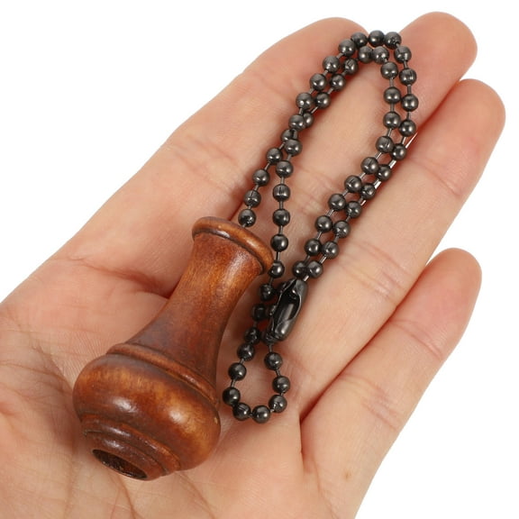 ULTNICE Pull Chain for Ceiling Fan Wooden Beaded for Light Fixtures 5Pcs 11.8X0.94X0.94In
