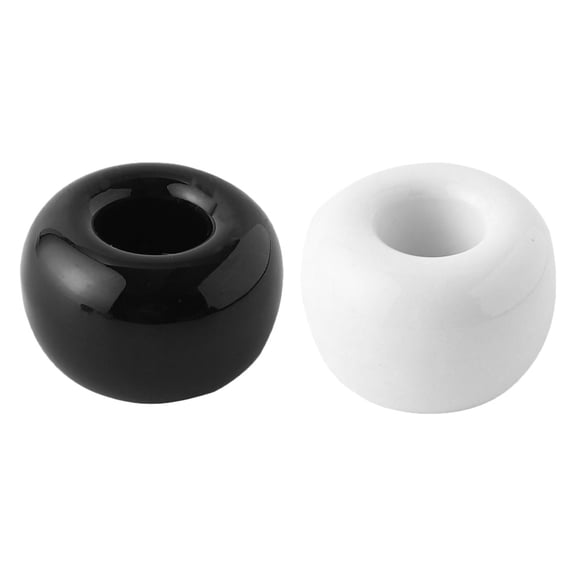 ULTNICE Desktop Pen Holder Ceramic Square 2Pcs 1.6x1.6x1In