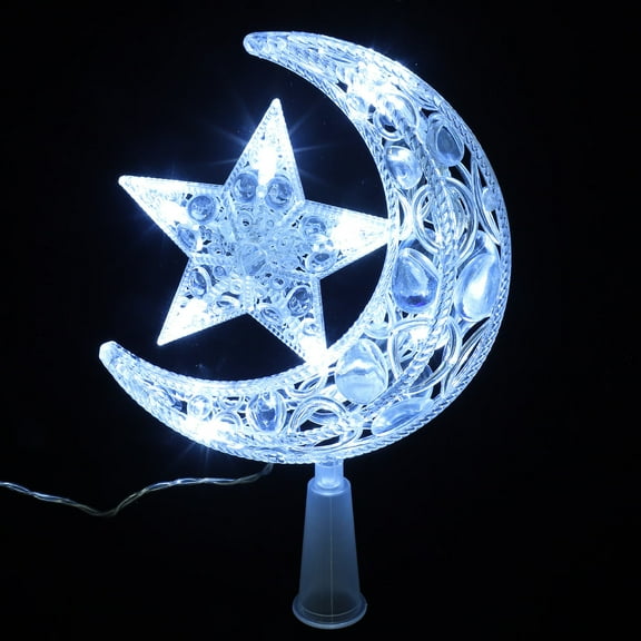 ULTNICE Christmas Tree Topper Ornament Plastic Xmas Tree Topper for Living Room 1 Pcs