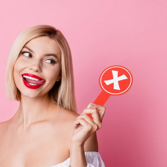 ULTNICE Classroom Tools Multi Handheld Sign Double-sided Voting Board 1Pcs