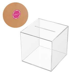 ULTNICE Clear Money Box for Adults Transparent Savings Box 1Pack