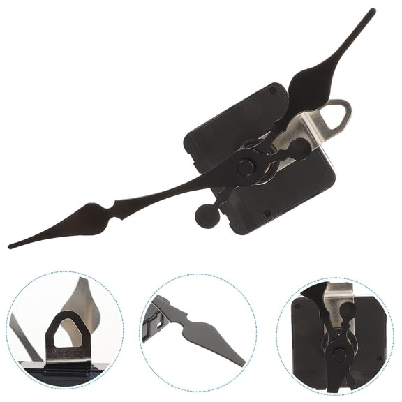 ULTNICE Ultrnice Mute Clock Movement Black Plastic for DIY Projects 1Set